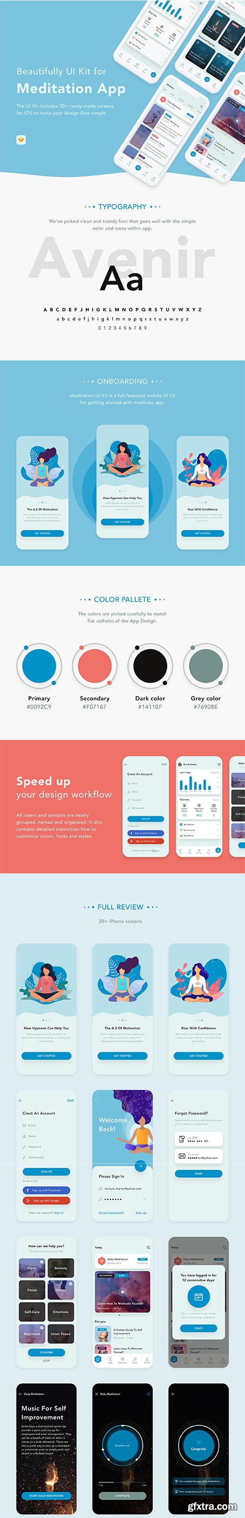 Meditation UI Kit Meditation UI Kit