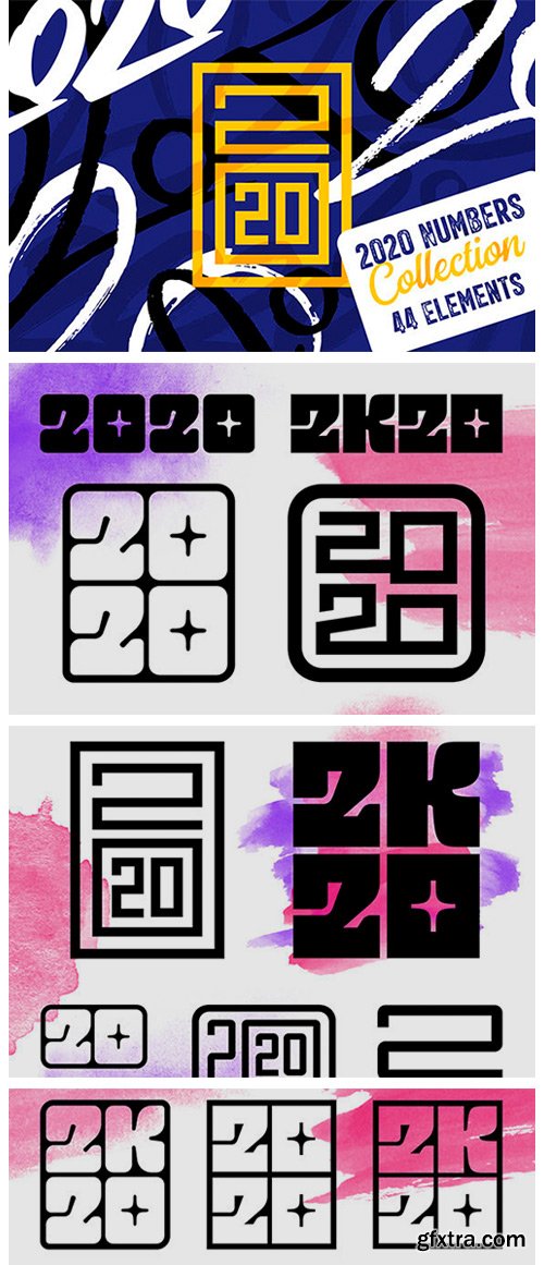 2020 Numbers Lettering Set 1946578 2020 Numbers Lettering Set 1946578