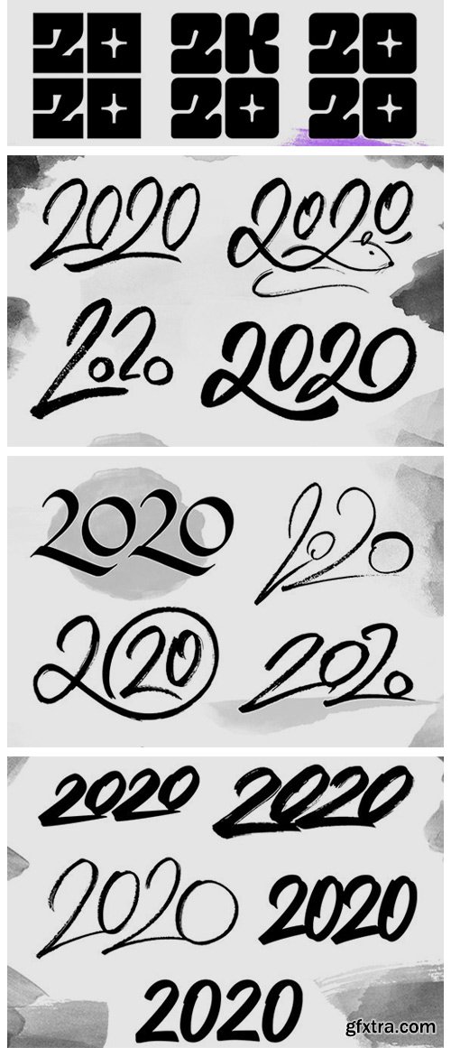 2020 Numbers Lettering Set 1946578 2020 Numbers Lettering Set 1946578