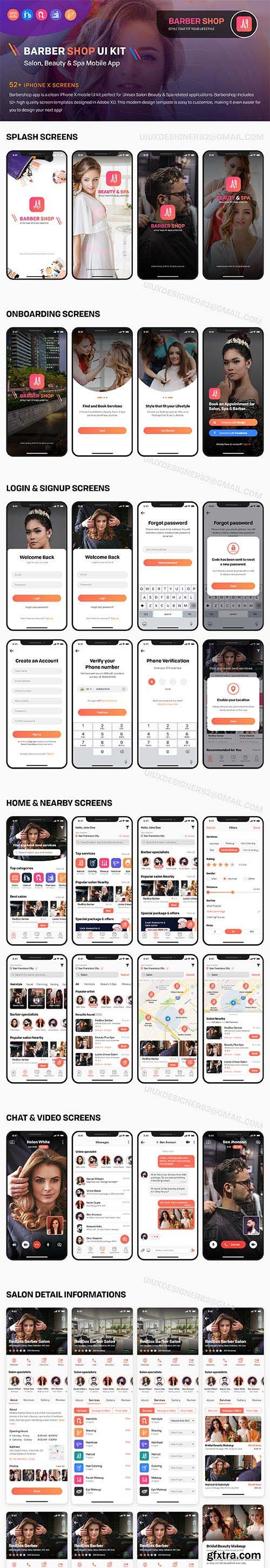Barber & Salon UI KIT Barber & Salon UI KIT