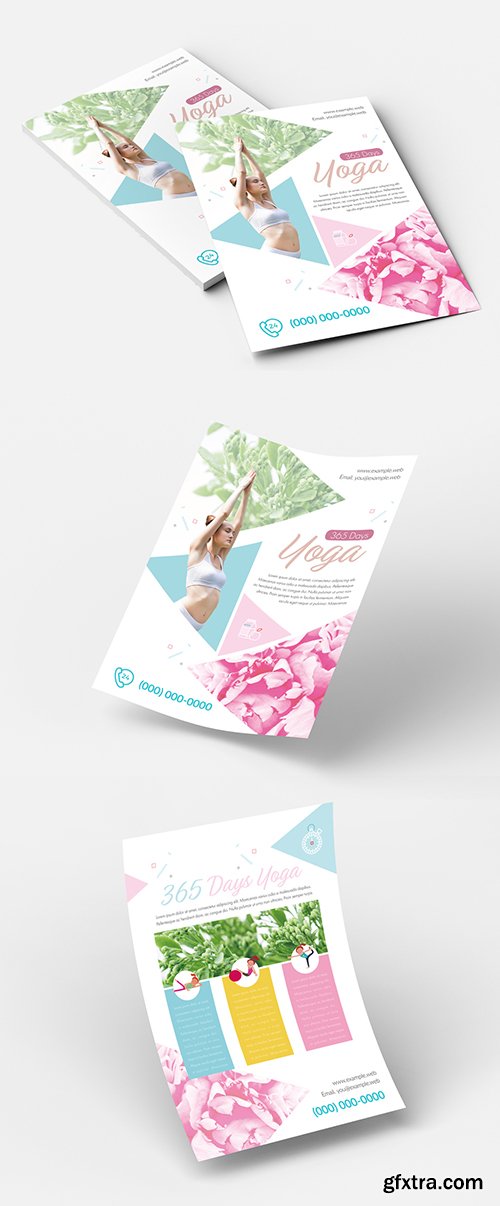 Yoga Flyer Layout with Triangle Elements 213693740 Yoga Flyer Layout with Triangle Elements 213693740