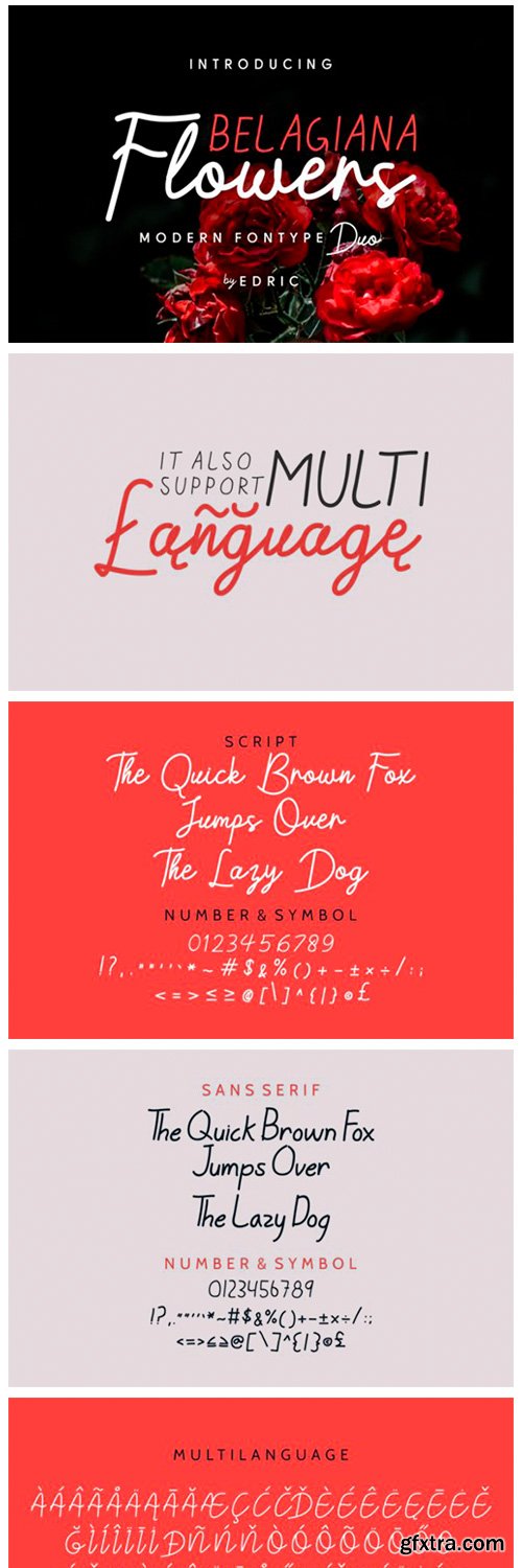 Belagiana Flowers Duo Font Belagiana Flowers Duo Font