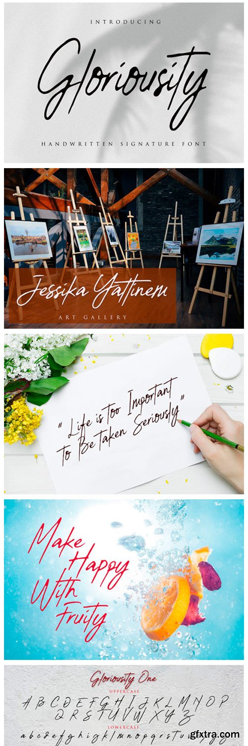 Gloriousity Font Gloriousity Font