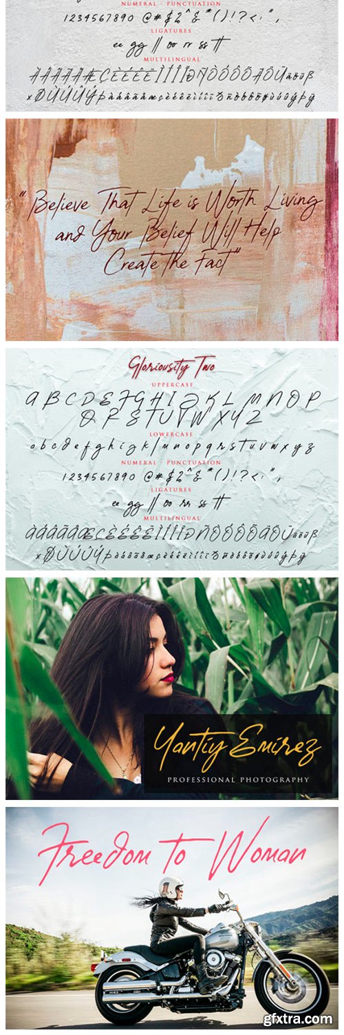 Gloriousity Font Gloriousity Font