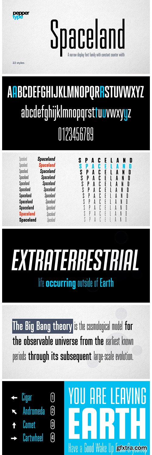Spaceland Font Family Spaceland Font Family