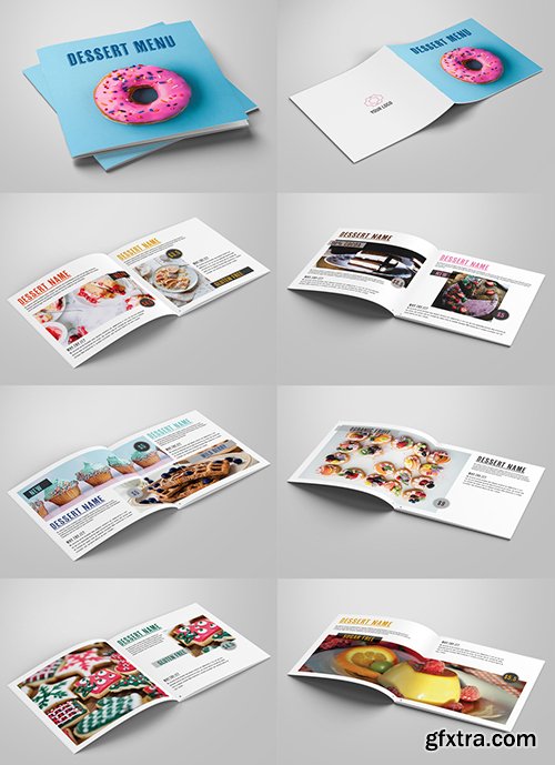 Dessert Menu Layout with Colorful Accents 227548592 Dessert Menu Layout with Colorful Accents 227548592