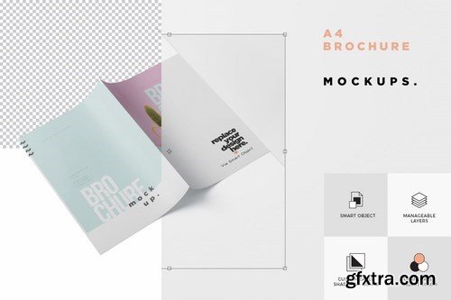 A4 Brochure - Magazine Mock-Up