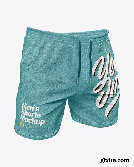 Melange Men’s Shorts Mockup 50649