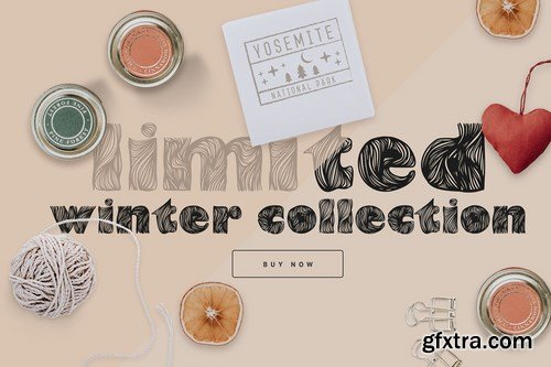 CM - Gulf. HandLettered Font and seamless 4257068