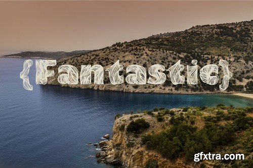 CM - Gulf. HandLettered Font and seamless 4257068