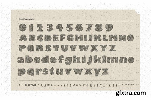 CM - Gulf. HandLettered Font and seamless 4257068