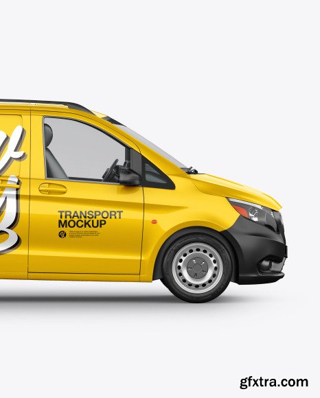 Panel Van Mockup - Side View 50686