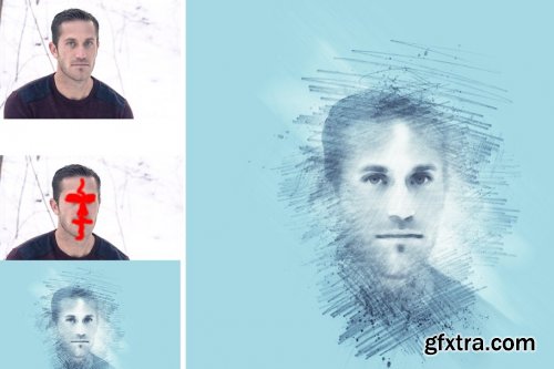 CreativeMarket - Pencil Sketch Photoshop Action 3278234