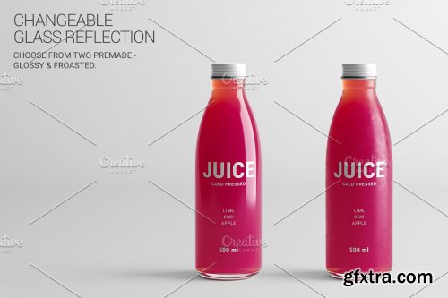 CreativeMarket - Juice Bottle SM Mock-Up #3 [V2.0] 4177566