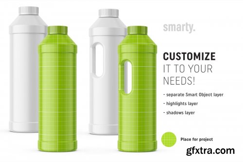 CreativeMarket - Household bottle mockup 3752064