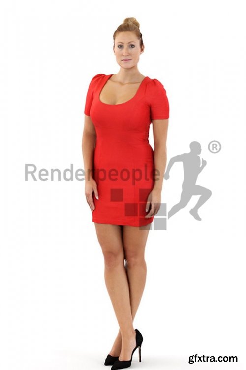 Rosy posed 010 3d model