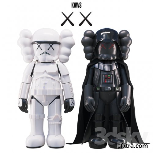 KAWS Stormtrooper Darth Vader 3D model
