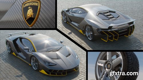 Lamborghini Centenario 3d Model