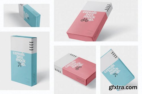Cereals Box Mockup - Slim Size Box