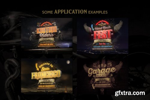 Light Sign Motorcycles Mockup 4149276