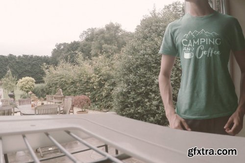 Retro Camp T-Shirt Design Set Logo Adventure Quote