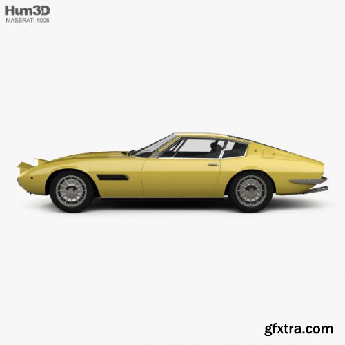 Maserati Ghibli coupe 1967 3D model