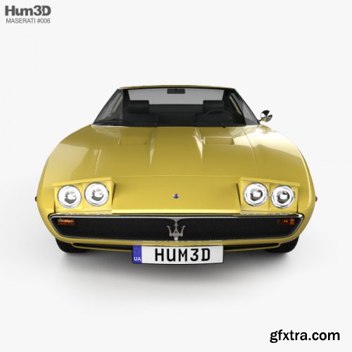 Maserati Ghibli coupe 1967 3D model