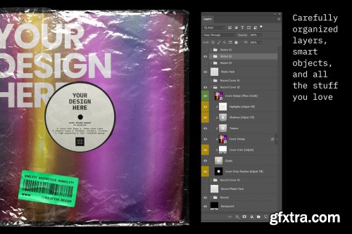 CreativeMarket - Vinyl Record Mockup 4250259