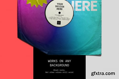 CreativeMarket - Vinyl Record Mockup 4250259