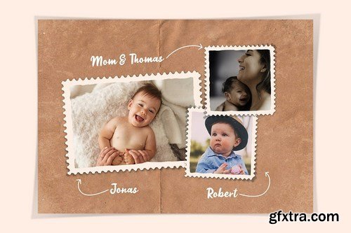 Stamps Style Photo Templates
