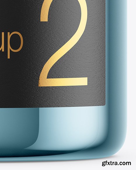 Glossy Metallic Cosmetic Jar Mockup 50662