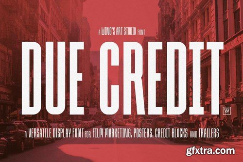 CM - Due Credit The Film Designer's Font 4235660