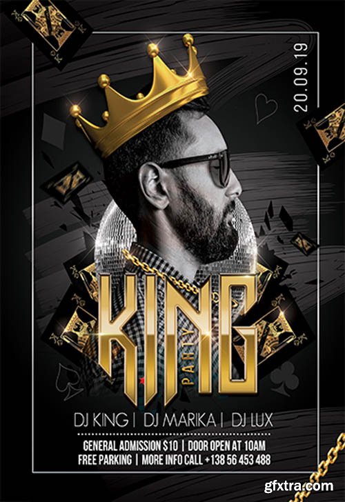 King Party V3110 2019 Premium PSD Flyer Template