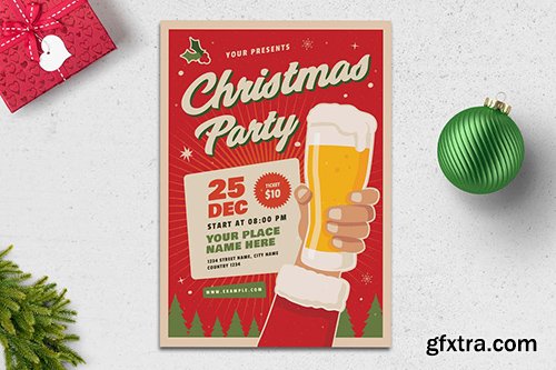 Retro Christmas Flyer Retro Christmas Flyer