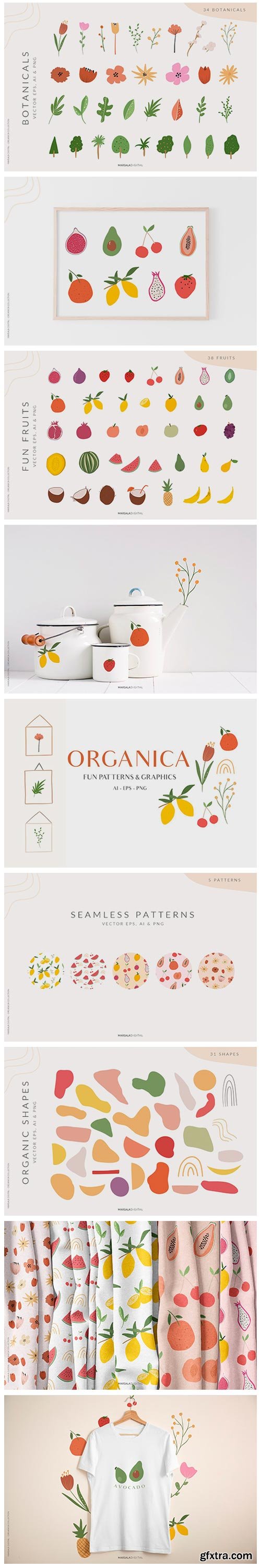 CM - Abstract Shapes & Fun Fruits 3912606