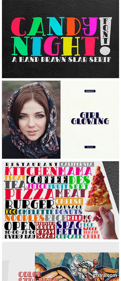 CM - CANDY NIGHT FONT 3934595 CM - CANDY NIGHT FONT 3934595