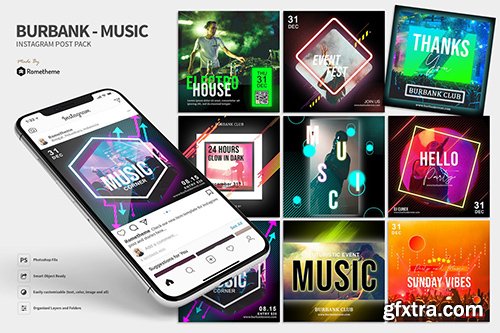 Burbank - Instagram Post Pack HR