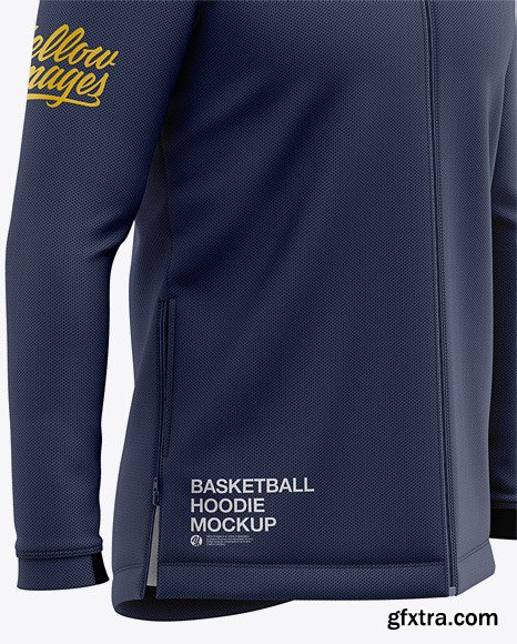 Basketball Full-Zip Hoodie Mockup 50819