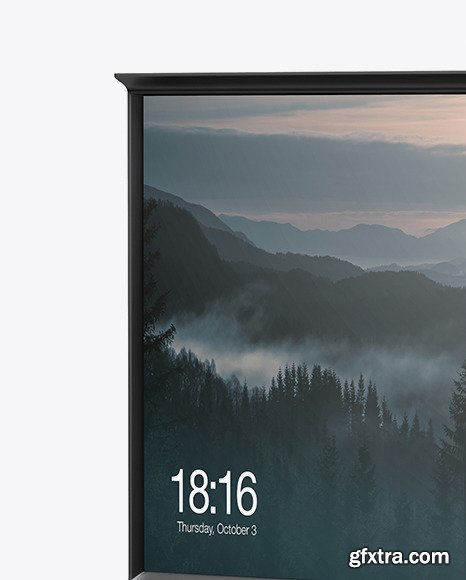 Samsung The Serif TV Mockup - Half Side View 50871