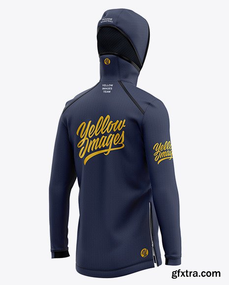 Basketball Full-Zip Hoodie Mockup 50818