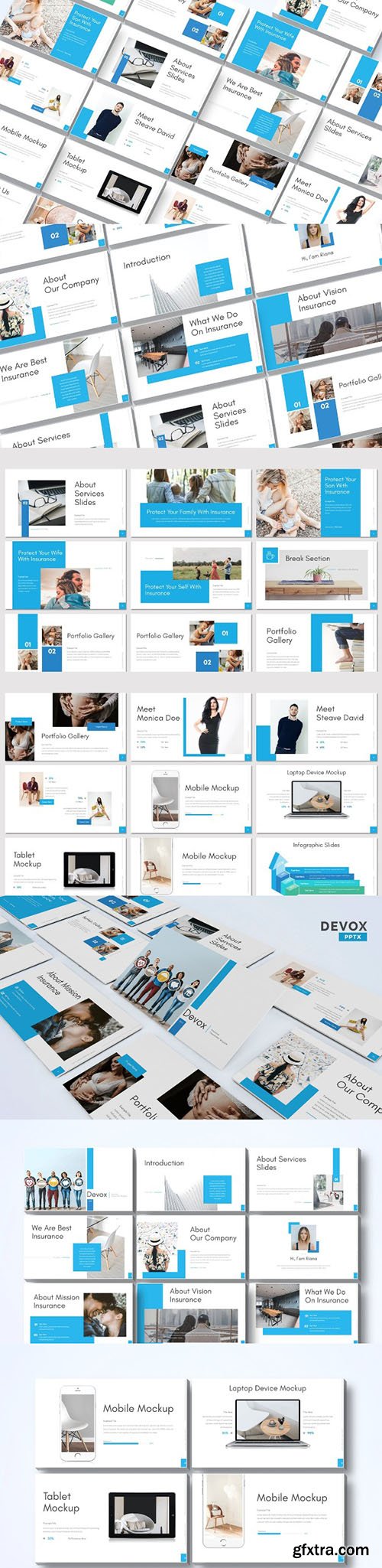 Devox - insurance Powerpoint, Keynote and Google Slides