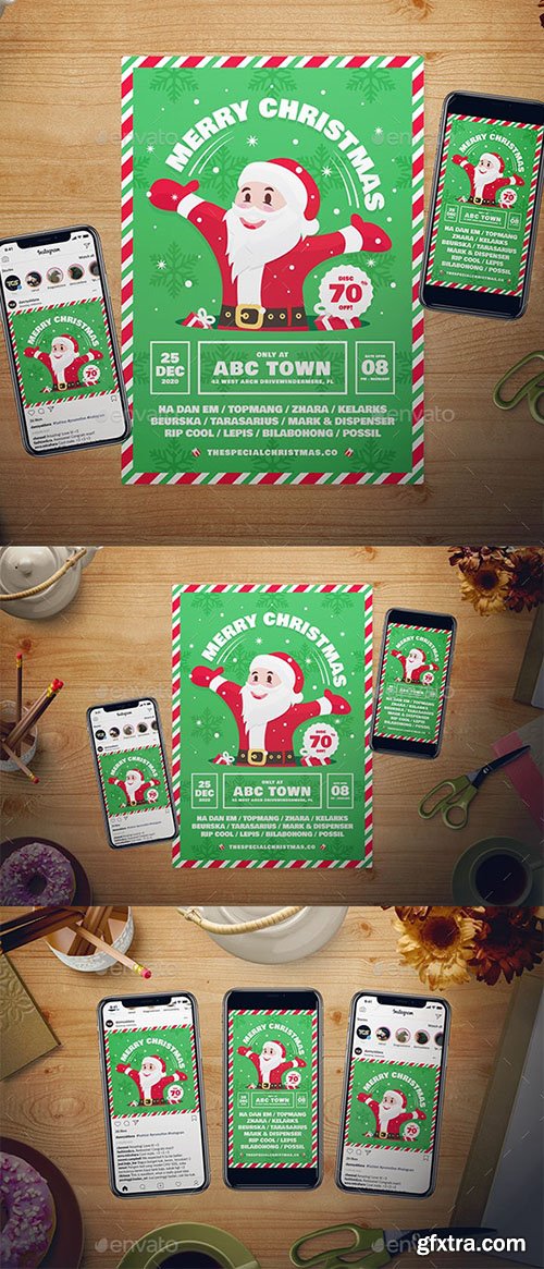 Christmas Sale Flyer Set 22939526