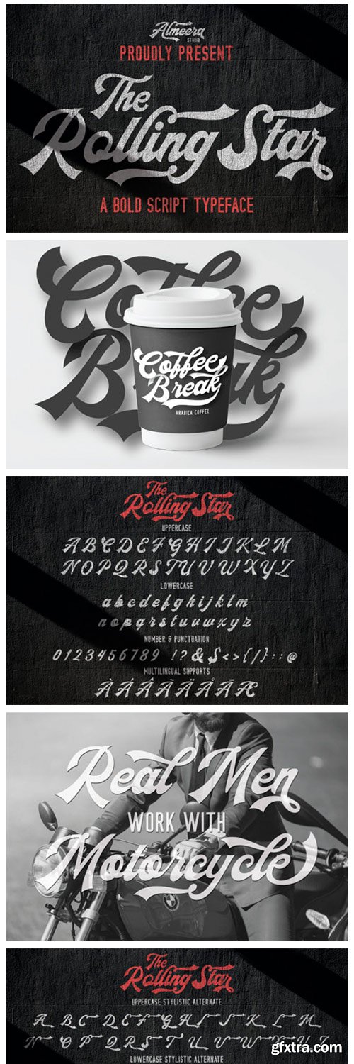 The Rollingstar Font The Rollingstar Font