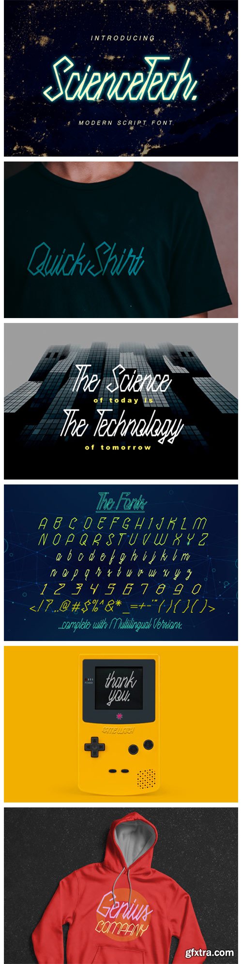 Science Tech Font