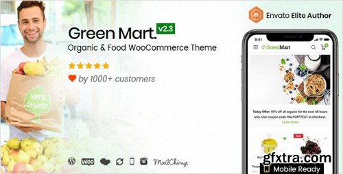 ThemeForest - GreenMart v2.3.5 -Organic & Food WooCommerce WordPress Theme - 20754270