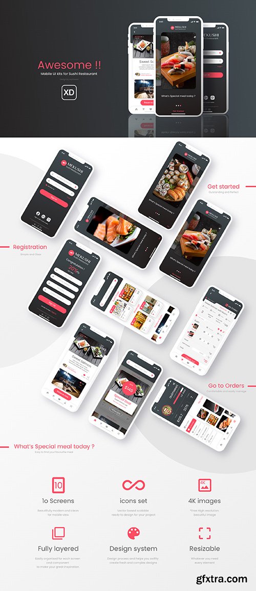 Sushi Restaurant for Mobile App Sushi Restaurant for Mobile App