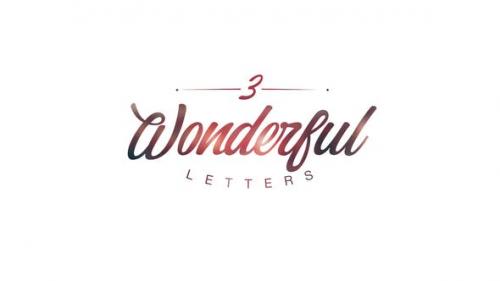Videohive - Wonderful Letters 3