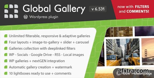 CodeCanyon - Global Gallery v6.531 - Wordpress Responsive Gallery - 3310108