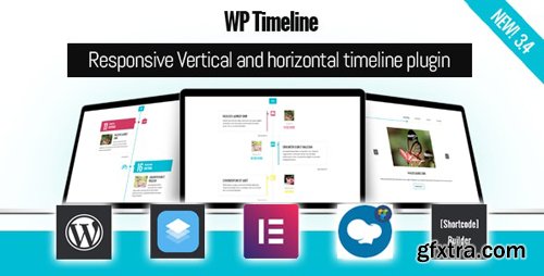 CodeCanyon - WP Timeline v3.4 - Responsive Vertical and Horizontal timeline plugin - 17664690