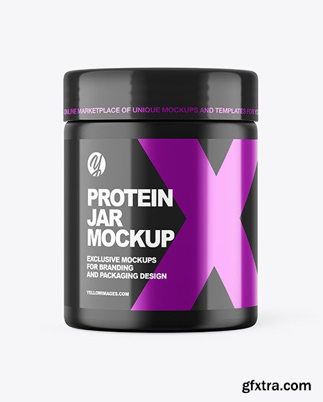 Matte Protein Jar Mockup 51016